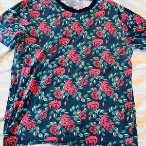 Rockabilly rose T-shirt L